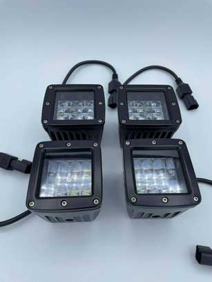Four 24W Cree LED Pod Lights